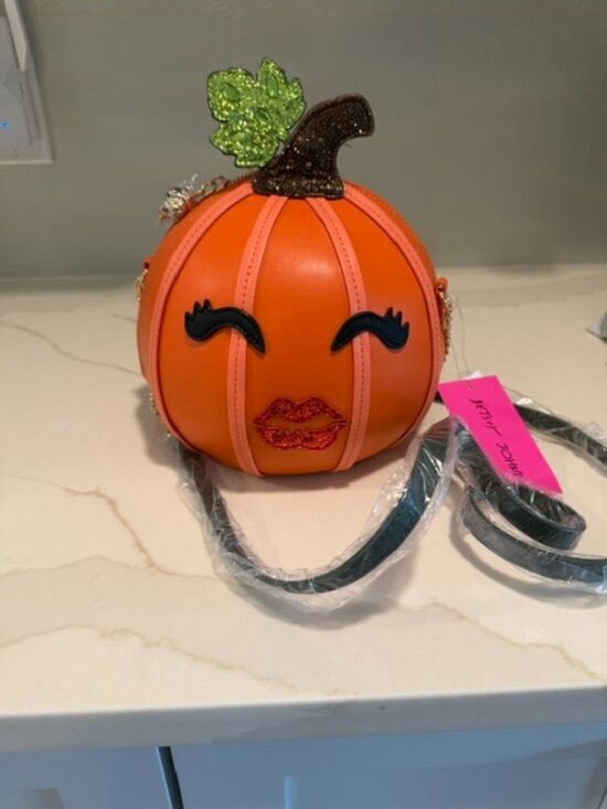 Betsey Johnson Handbags - Betsey Johnson Pumpkin Kitch Crossbody Cross Body